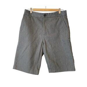 Fox Size 31 Grey and Black Pinstripe Utility Shorts inseam 11in